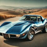 1977 CHEVROLET CORVETTE (Metallic Blue) POSTER 24 X 36 INCH SWEET!