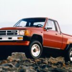1988 Toyota 4X4 Truck 0n Rocks (Red) POSTER 24 X 36 INCH Vintage Wall Art Nice!
