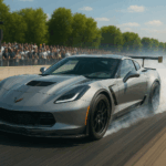 2016 Chevrolet Corvette Z06 Coupe Dragstrip (Grey) POSTER 24 X 36 INCH SWEET!