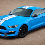 2017 Ford Shelby GT350 Mustang (Front Angle - Blue) POSTER 24 X 36 INCH SWEET!