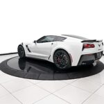 2018 Chevrolet Corvette Grand Sport White (Rear Angle) POSTER 24 X 36 INCH
