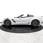 2018 Chevrolet Corvette Grand Sport White (Side Topless) POSTER 24 X 36 INCH