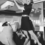 American Airlines Stewardess Models Her New Uniform POSTER 24 X 18 Inches NICE!