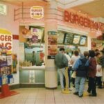 Burger King Food Court 1990s 24X18 Vintage POSTER 24 X 24 Inches Wall Art