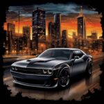 Dodge Challenger SRT Hellcat Widebody Scat Pack Demon POSTER 24 X 36 INCH