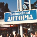 Fantasyland Autopia Sign Disneyland POSTER 24" X 18" Vintage Wall Art