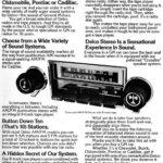 GM New Stereo Sensation from Delco Ad 1973 POSTER 24 X 18 Inches Wall Art Nice!