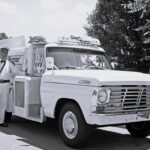 Good Humor Ice Cream Man 1967 Ford F250 (B/W) POSTER 24 X 36 Inches Vintage