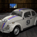 HERBIE THE LOVE BUG VOLKSWAGEN #53 BEETLE POSTER 24 X 36 INCH Looks GREAT!
