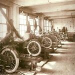 Harley Motorcycle Factory 1924 POSTER 24 X 24 Inches Wall Art