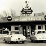 Hi-D-Ho Drive-In Restaurant Lubbock Texas 1950s POSTER 24 X 18 Inches Wall Art