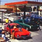 Hot Rod scene of the late 70's POSTER 24 X 24 Inches Wall Art