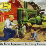 John Deere Poster Father Son Tractor POSTER 13 X 19 INCH Sweet! Wall ARt