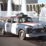 Las Vegas Taxi Cab 1970s POSTER 24 X 18 Inches Wall Art
