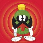 Marvin The Martian 24 X 18 Inches Sweet!