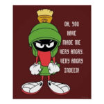 Marvin The Martian Vintage (Angry) 24 X 18 Inches Sweet!