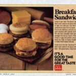 McDonald's Breakfast Sandwich Ad 1986 24X18 Vintage POSTER 24 X 24 Inches ART