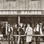 Mission Saloon in Goliad Texas 1910 POSTER 24 X 18 Inches Wall Art
