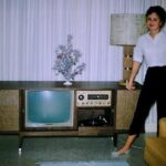 New TV Console Christmas 1962 24 X 18 Inch POSTER Vintage Wall Art