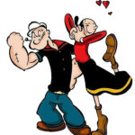 Popeye The Sailor Man (Olive) 24 X 18 Inches Sweet! Wall Art