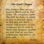 THE LORD'S PRAYER POSTER 24 X 18 INCH Catholic, Acts, Saints, Jesus Christ