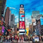 Times Square, New York City (Sign) POSTER 24 X 18 Inches Nice Wall Art