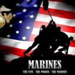 U.S. Marines Iwo Jima POSTER 24 X 36 Inches WWII Vietnam Iraq War Veteran Combat