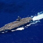USS Nimitz (Blue Waters) POSTER 24 X 36 Inches Wall Art