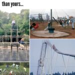 We Were Tough In The 70s POSTER 24 X 18 Inches Nice! Swings Toys Playground