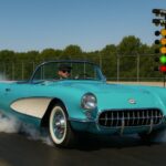 1956 Chevrolet Corvette Convertible Dragstrip POSTER 24 X 36 INCH Sweet!