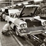 1958 Chevrolet Impala Assembly Line POSTER 24 X 18 INCHES Vintage!