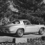 1963 CHEVY CORVETTE (Black And White) POSTER 24 X 36 INCH Looks Awesome!