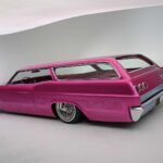 1965 Chevy Impala Low Rider (dark Pink) POSTER 24 X 36 INCH