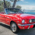 1965 Ford Mustang Convertable RED Front Angle POSTER 24 X 36 INCH SWEET!