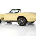 1966 Chevrolet Corvette Convertible Yellow (Rear Angle) POSTER 24 X 36 INCH