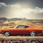 1969 Chevrolet Chevelle SS orange POSTER 24 X 36 INCH