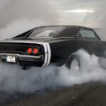 1970 Dodge Charger (rear) BURNOUT POSTER 24 X 36 INCH