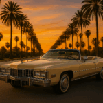 1976 Cadillac Eldorado Convertible (Palm Blvd) Poster 24 X 36 Inch SWEET!