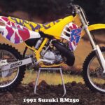 1982 Suzuki RM250 MX Motocross Motorcycle POSTER 24 X 36 INCH SWEET!