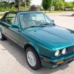 1992 BMW 325i Convertible Green POSTER 24 X 36 INCH Looks Sweet!