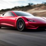 2020 TESLA ROADSTER (RED) POSTER 24 X 36 INCH Looks Awesome!