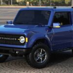 2021 FORD BRONCO (Blue) POSTER 24 X 36 INCH NICE!