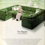 70s Avocado Green Playpen Couch POSTER 24 X 18 Inches Nice