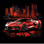 C8 Corvette IA (Red) POSTER 24 X 36 Inches SWEET!