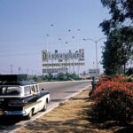 DISNEYLAND ENTRANCE  WITH CLASSIC SIGN POSTER 24 X 36 Inches NOSTALGIA INDEED!