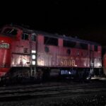Electro Motive F3 Diesel Locomotive (Night 1945) POSTER 24 X 36 Inches Nice!