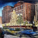 Hudson's Detroit During Christmas POSTER 24 X 18 Inches Sweet!