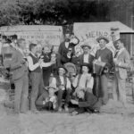 Men Pose With Beers Beeville Texas 1898 POSTER 24 X 18 Inches Wall Art