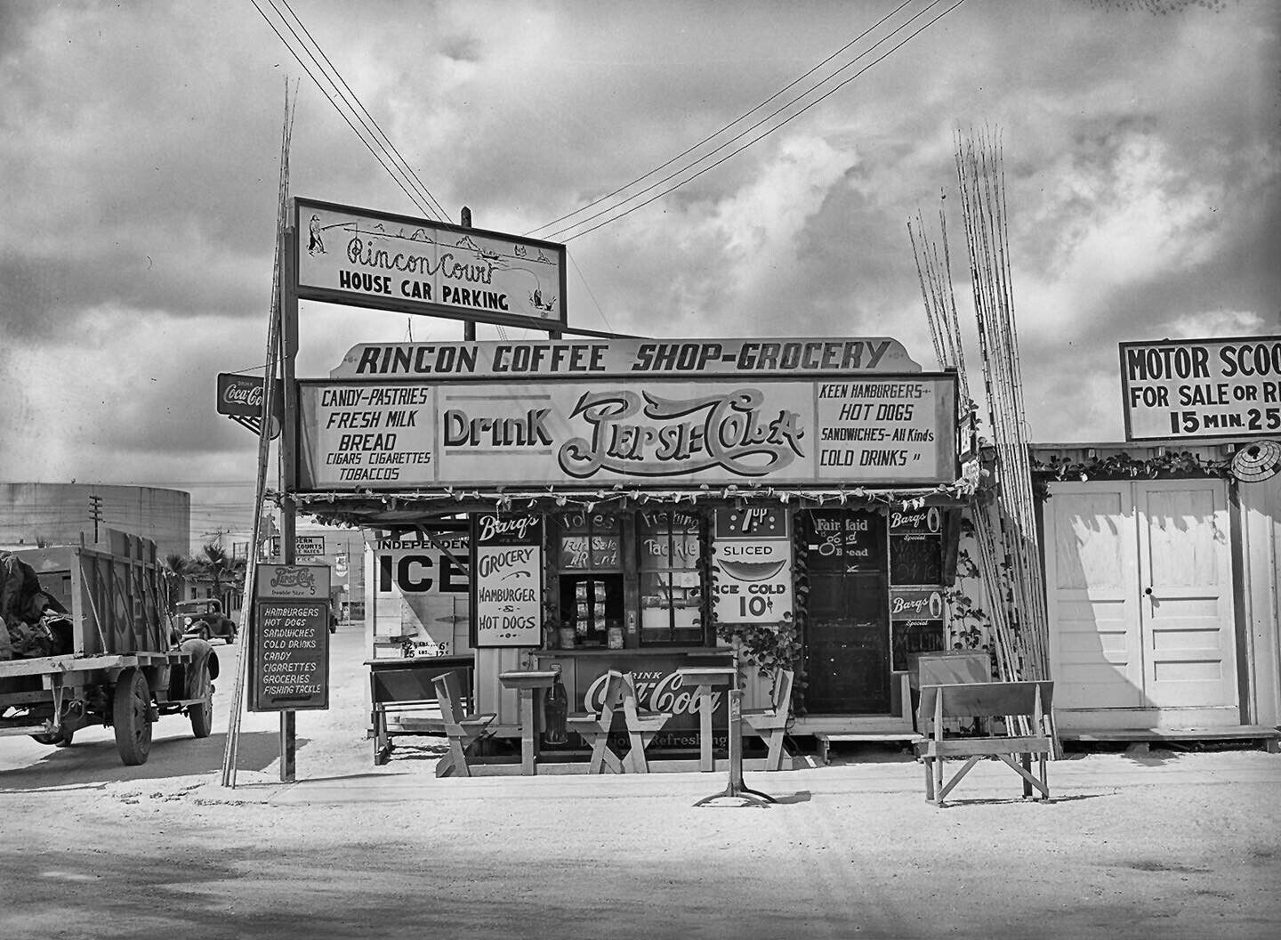 Rincon-Court-Corpus-Christi-Texas-1939-POSTER-24-X-18-Inches-Wall-Art-116457513943 Rincon Court Corpus Christi Texas 1939 POSTER 24 X 18 Inches Wall Art - Image 1
