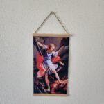 Saint Michael the Archangel 13x8" Religious Hanging Picture Home Decor